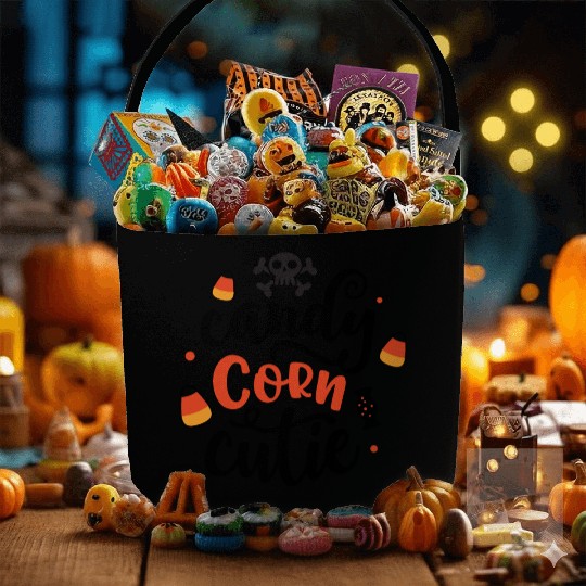 Candy Corn Cutie Halloween Holiday Fabric Baskets
