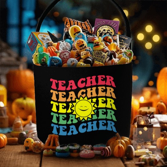 Teacher,Kindergarten Teacher Lovely Retro Teacher Fabric Baskets