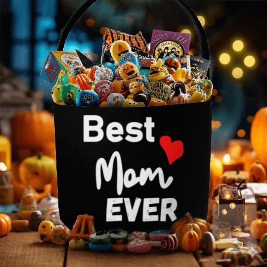 Best Mom Ever Funny design Classic Fabric Baskets