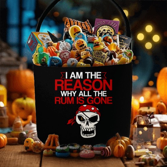 I Am The Reason Why All The Rum Is Gone 2 Fabric Baskets