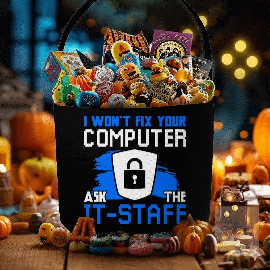 Cyber Security Funny Computer Fabric Baskets