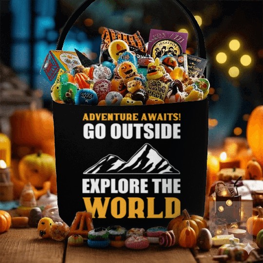 Explore the World Courageous Person Gift Fabric Baskets