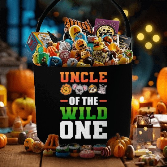 Uncle of the Wild One Nephew Niece Fabric Baskets