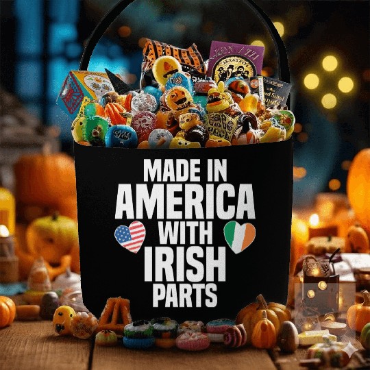 MADE IN AMERICA WITH IRISH PARTS Fabric Baskets