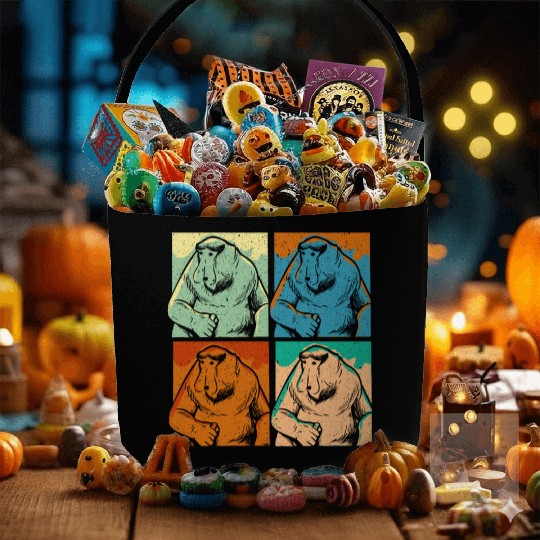 Retro Proboscis Monkey Ape Wildlife Zookeeper Fabric Baskets