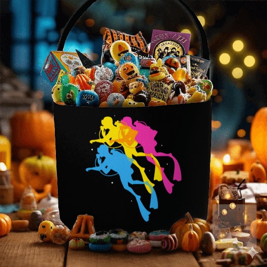 Retro Colorful Scuba Diving Fabric Baskets