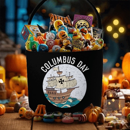 Columbus Day Christopher Columbus Italian American Fabric Baskets