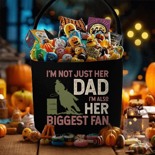 Barrel Racer Racing Horse Riding Dad Fathers day Fabric Baskets