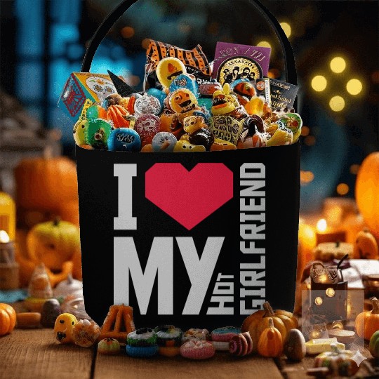 I love my girlfriend Fabric Baskets