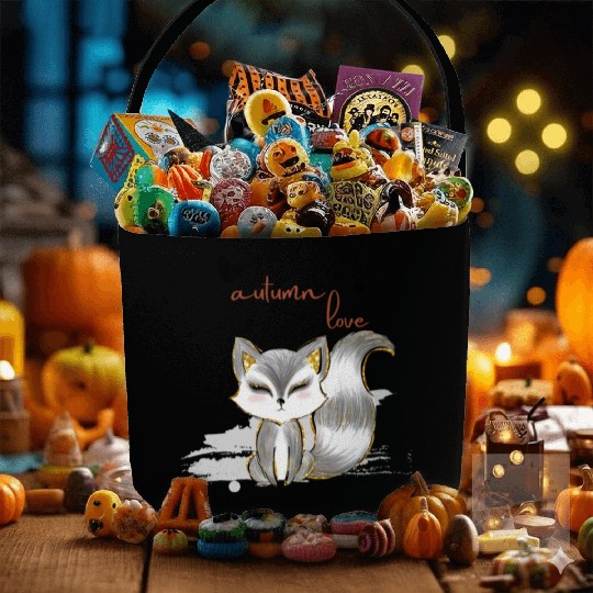 Leaf Autumn Tree Orange Fall Leaves Season Fabric Baskets