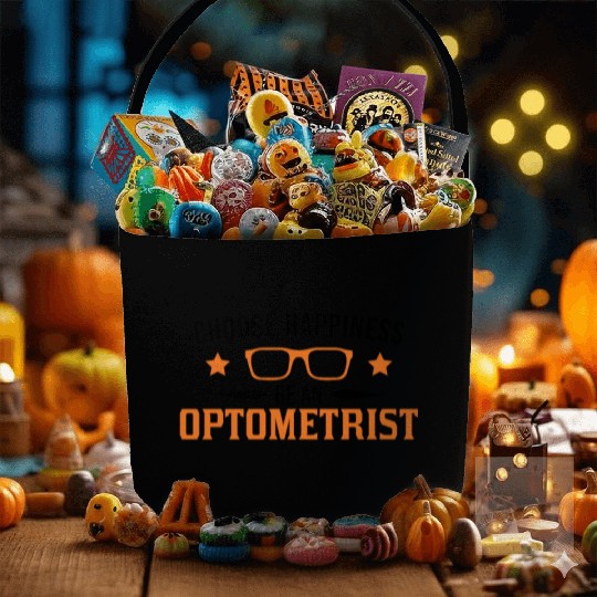 Choose Happiness Be An Optometrist Optician Fabric Baskets