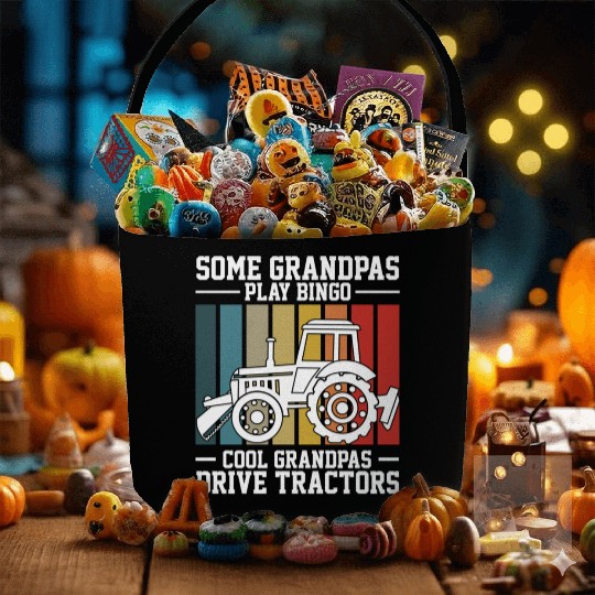 Some Grandpas Play Bingo Cool Grandpas Fabric Baskets