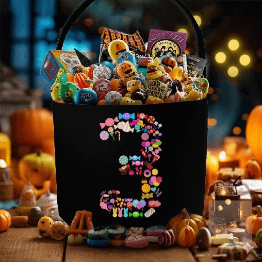 3rd Birthday Candy For 3 Year Old Boys Kids Girls Fabric Baskets