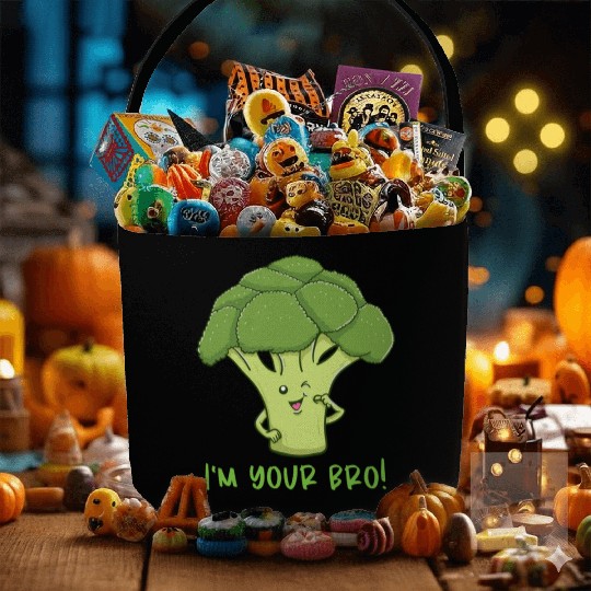 I m Your Bro for Broccoli Lover Fabric Baskets