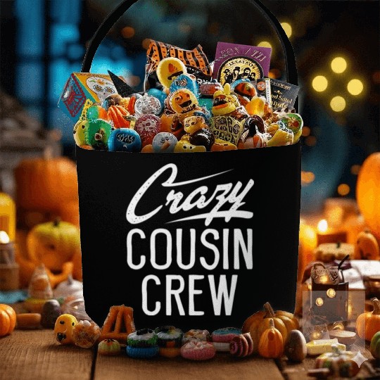 Cousin Crew Family Matching Christmas Fabric Baskets