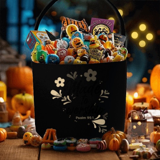 Christianity Made to Worship Christian Gift Ideas Fabric Baskets