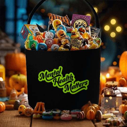 mental health matters quote Fabric Baskets