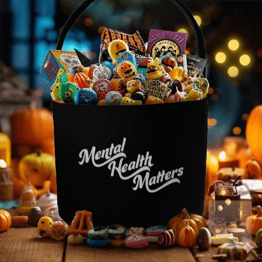 mental health matters quote Fabric Baskets