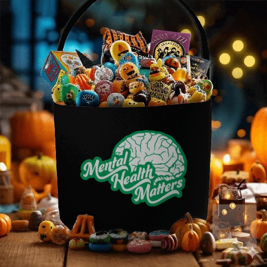 mental health matters quote Fabric Baskets