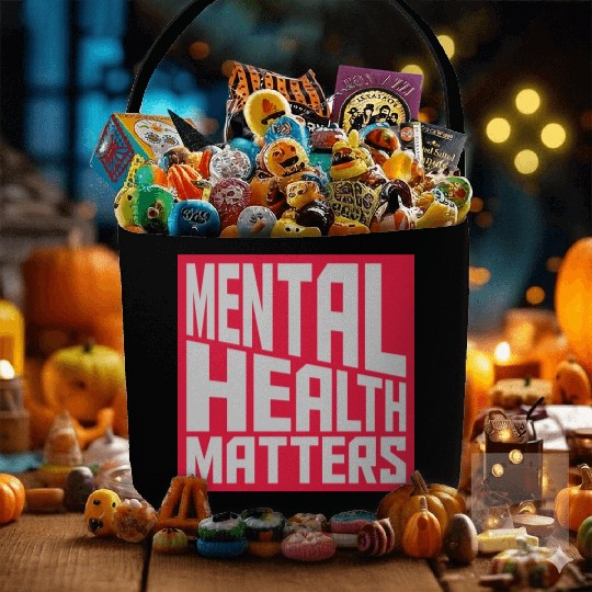 mental health matters quote Fabric Baskets