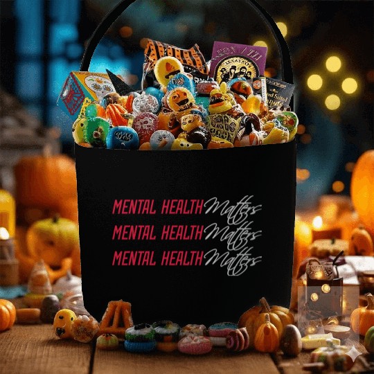 mental health matters quote Fabric Baskets