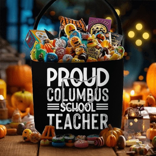 Proud columbus school teacher Columbus Ohio School Fabric Baskets