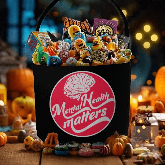 mental health matters quote Fabric Baskets