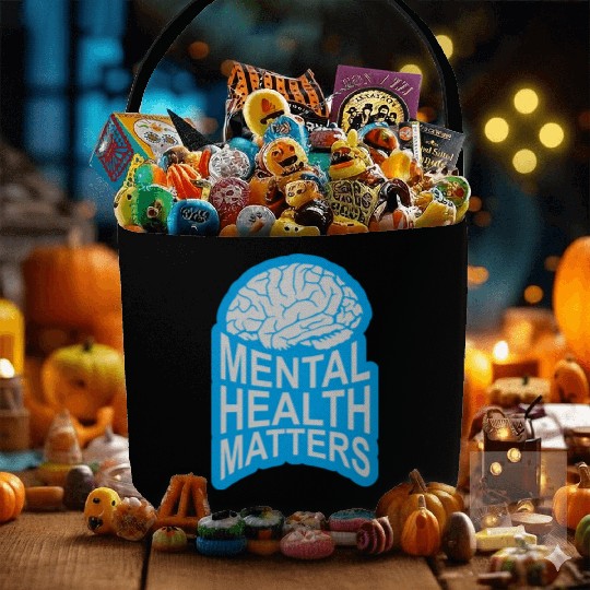 mental health matters quote Fabric Baskets