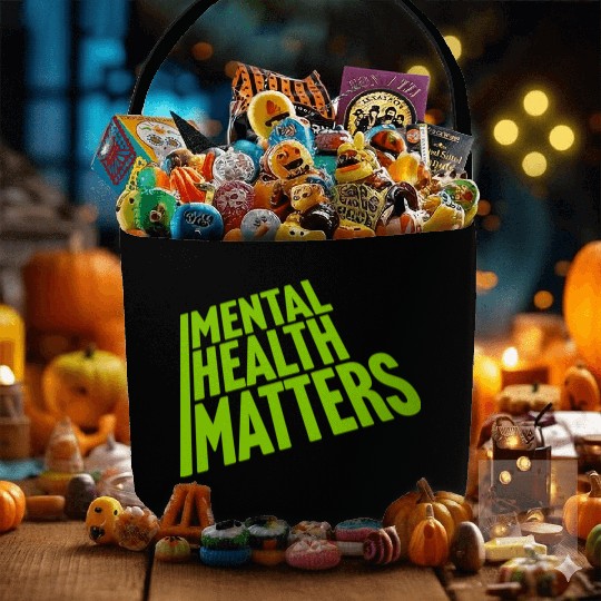 mental health matters quote Fabric Baskets
