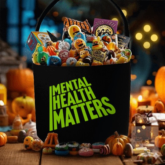 mental health matters quote Fabric Baskets