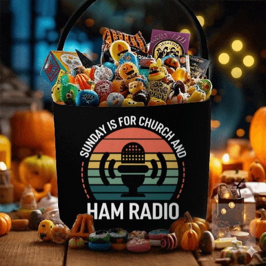 Sunday is for church and Ham Radio Fabric Baskets