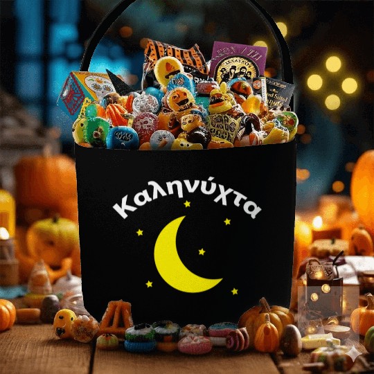 Καληνύχτα Greece Greek Good Night Fabric Baskets