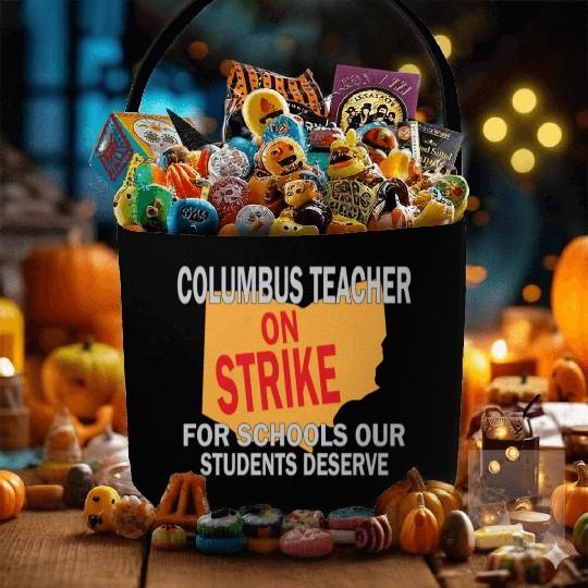 Columbus Ohio Schools Teacher Strike Fabric Baskets