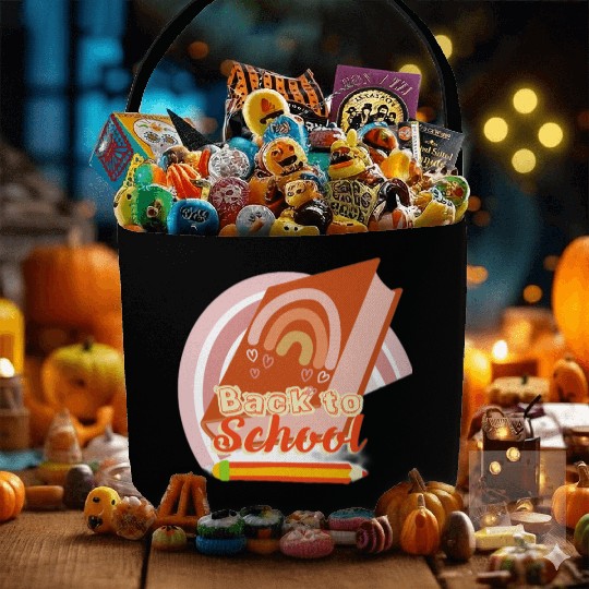 Back to school funny teaching Fabric Baskets