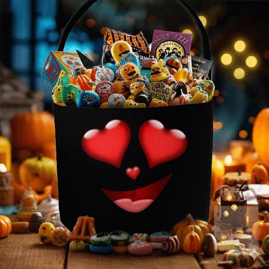 LOVE FACE Fabric Baskets