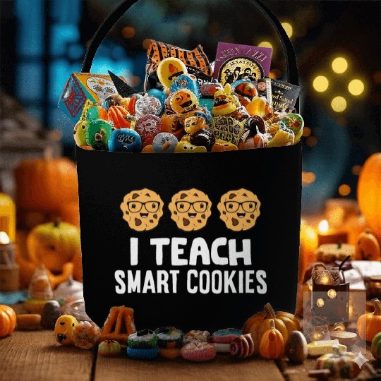 Funny Science Teacher Lover I Teach Smart Cookies Fabric Baskets