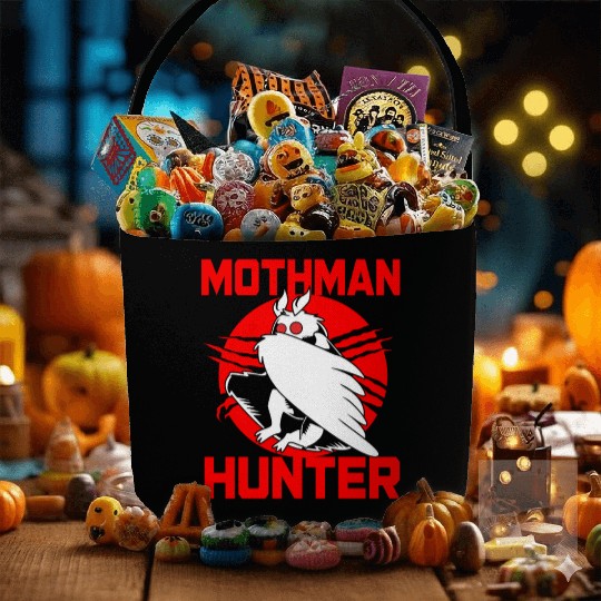Cryptozoologist Cryptid Folklore Funny Mothman Fabric Baskets
