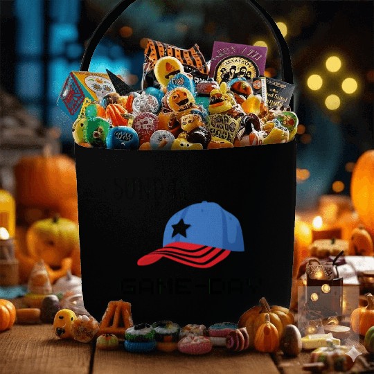 GAME Day Sunday Cute on Holiday Fabric Baskets