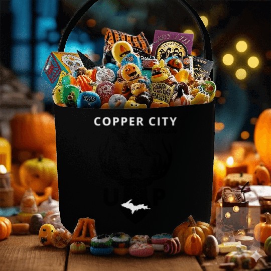 Copper City Michigan Upper Peninsula Fabric Baskets