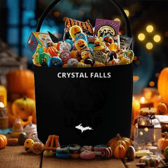 Crystal Falls Michigan Upper Peninsula Fabric Baskets