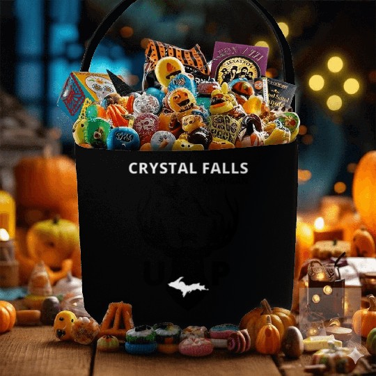 Crystal Falls Michigan Upper Peninsula Fabric Baskets