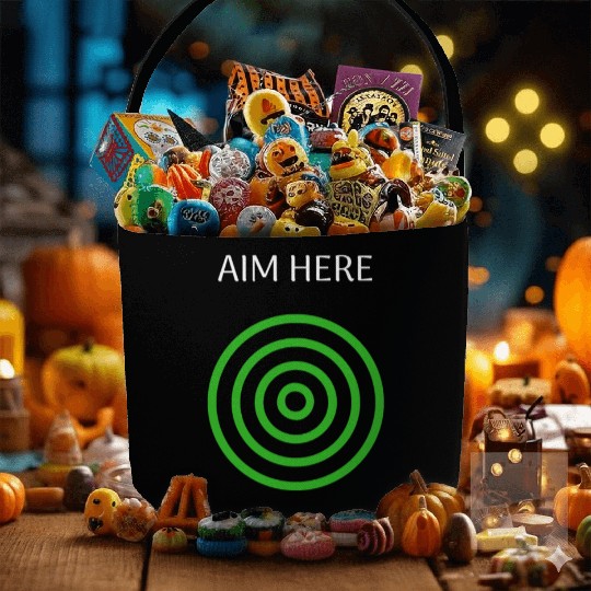 Aim Here Target Archery Bullseye Fabric Baskets