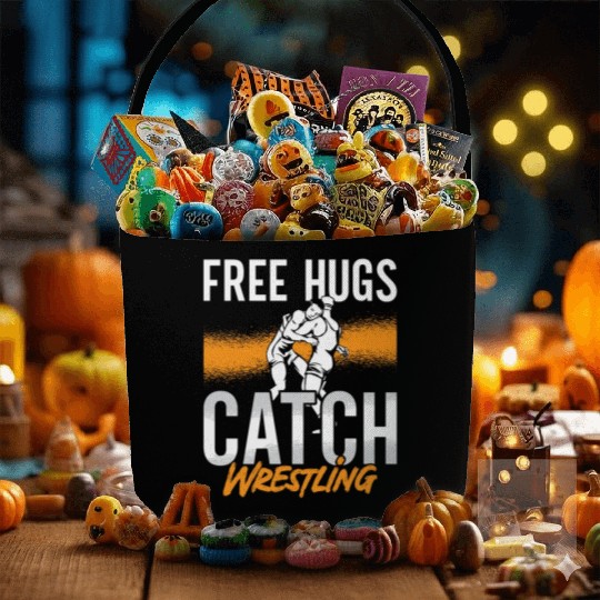 Catch Wrestling Free Hugs Wrestler Fight Grappling Fabric Baskets