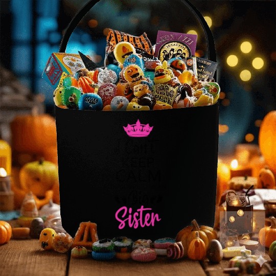 I Can't Keep Calm I'm Going To Be An A Big Sister Fabric Baskets