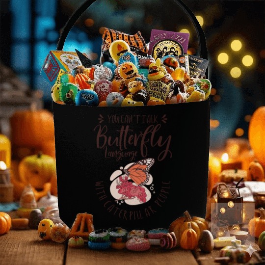 Celestial Art Butterfly Talking Mystical Insect Fabric Baskets