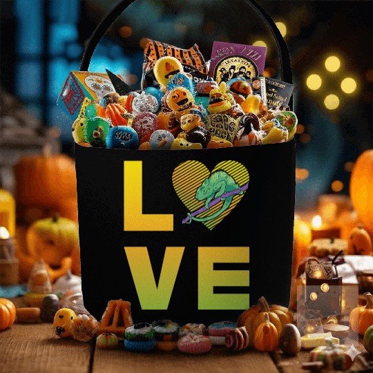 Chameleon Love Fabric Baskets