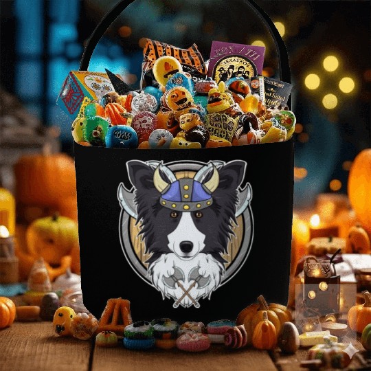 Border Collie I Valhalla I Viking Fabric Baskets