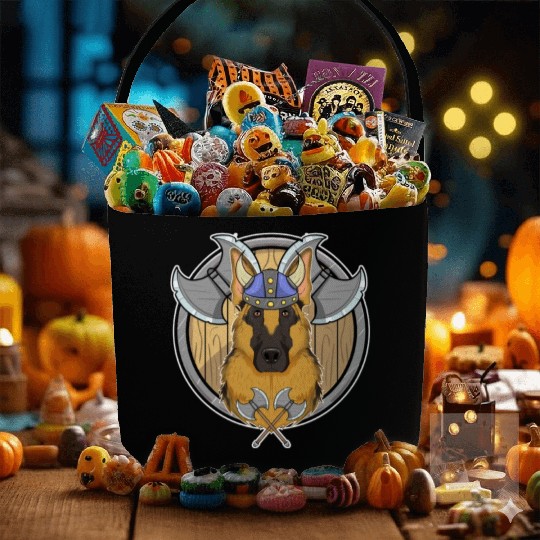 German Shepherd I Valhalla I Viking Fabric Baskets