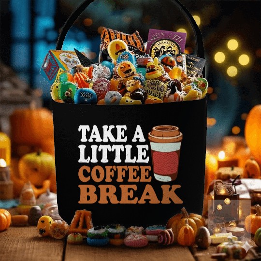 Take A Little Coffee Break Fabric Baskets