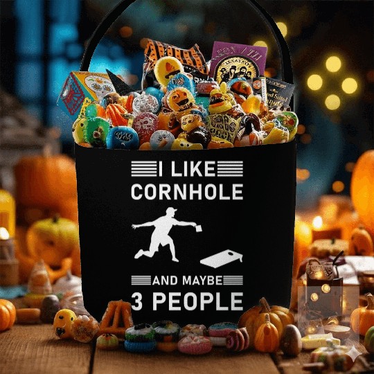 I like cornhole and maybe 3 people - Bean Bag Toss Fabric Baskets